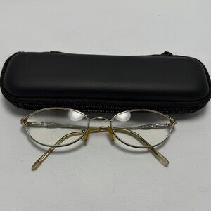 BOGO Vintage Oval Gold Eyeglasses - Frames Only